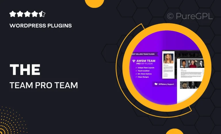 the team pro team showcase wordpress plugin