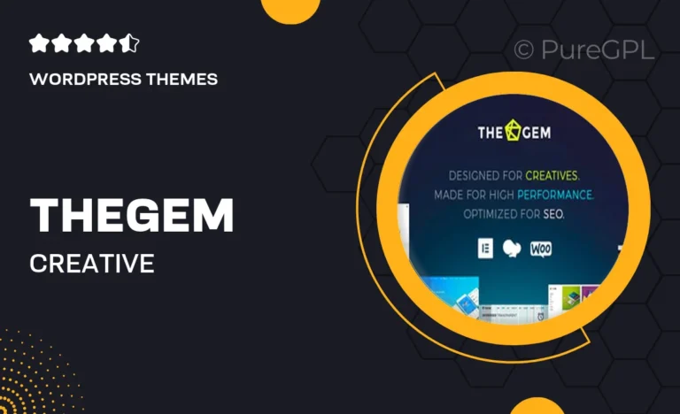 thegem creative multi purpose woocommerce wordpress theme