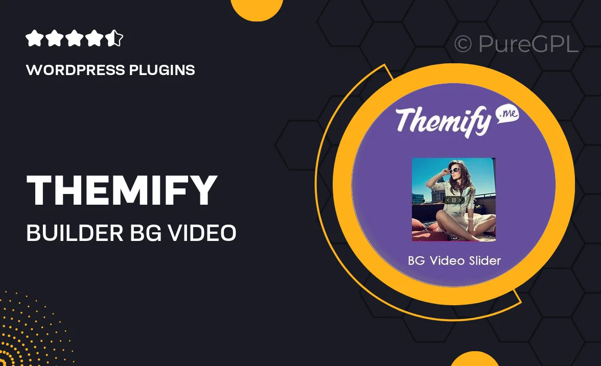 Themify Builder BG Video Slider