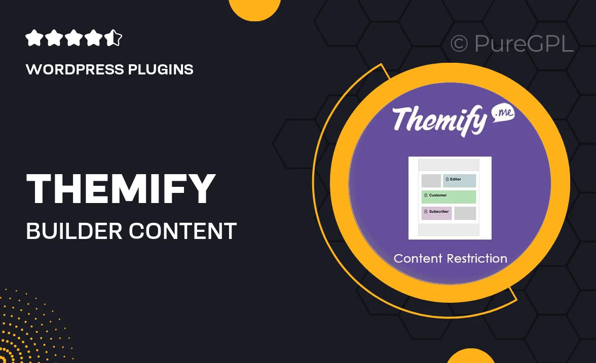 Themify Builder Content Restriction