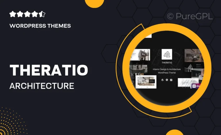 theratio architecture interior design elementor wordpress theme