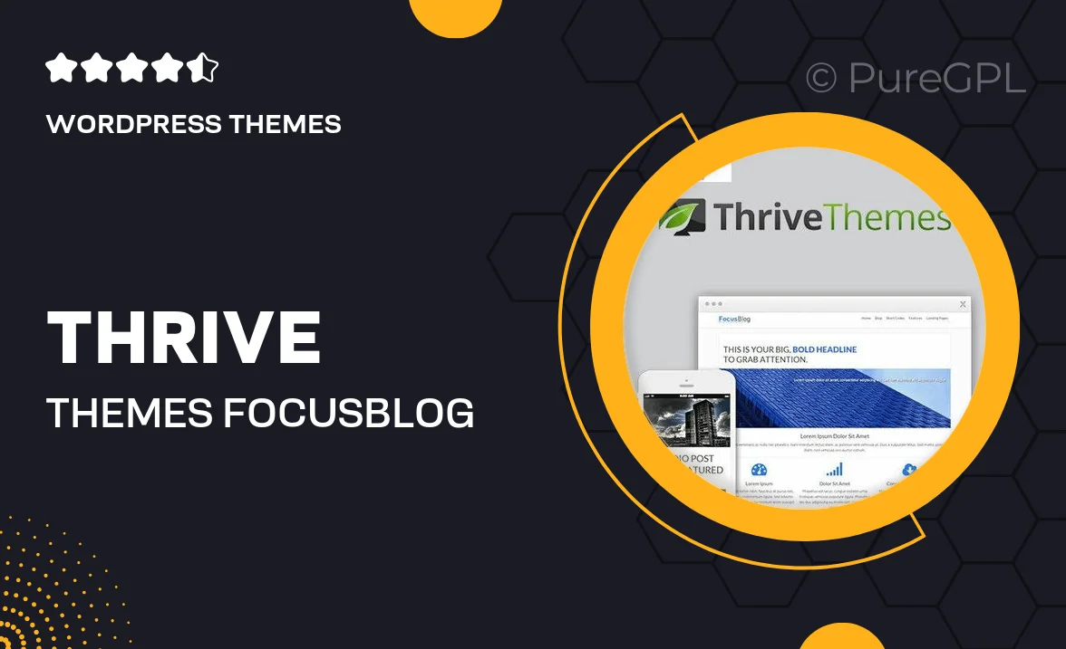 Thrive Themes Focusblog WordPress Theme