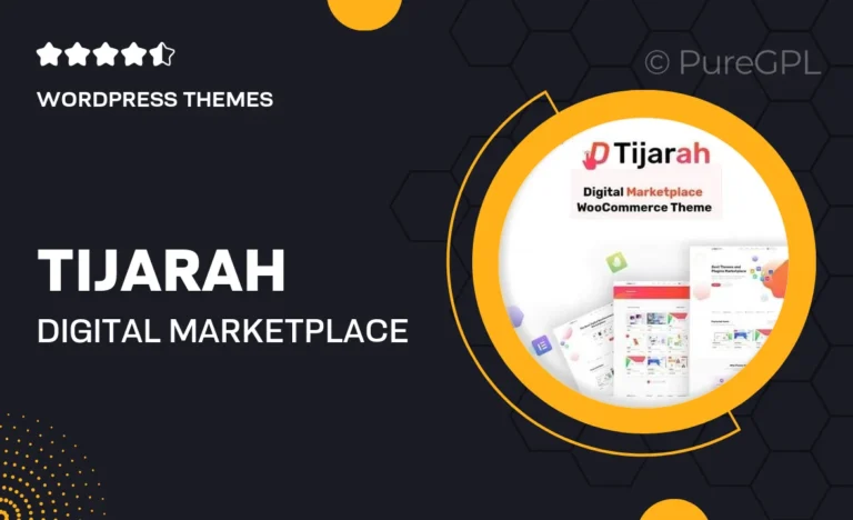 tijarah digital marketplace woocommerce theme
