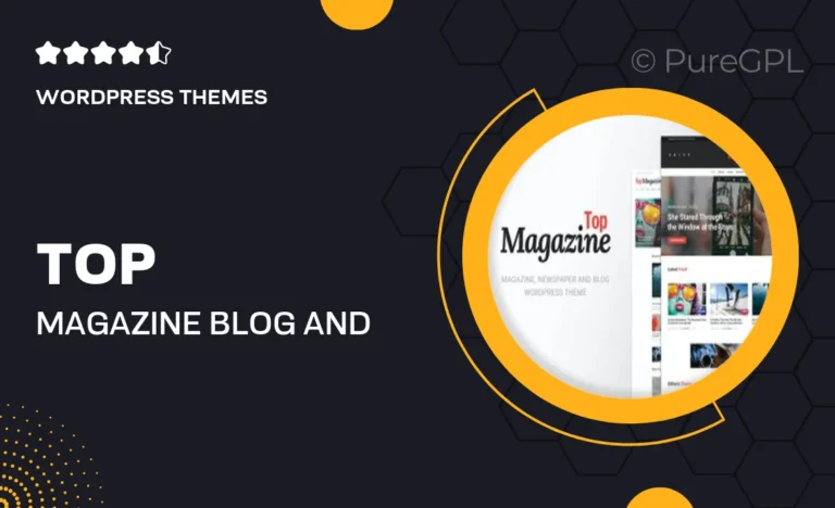 top magazine blog and news wordpress theme