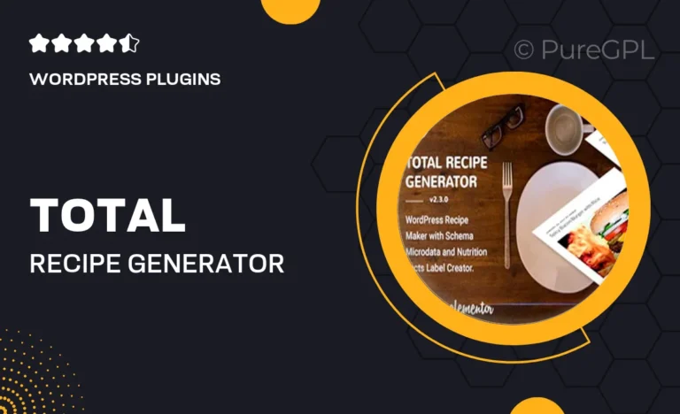 total recipe generator wordpress recipe maker with schema and nutrition facts elementor addon