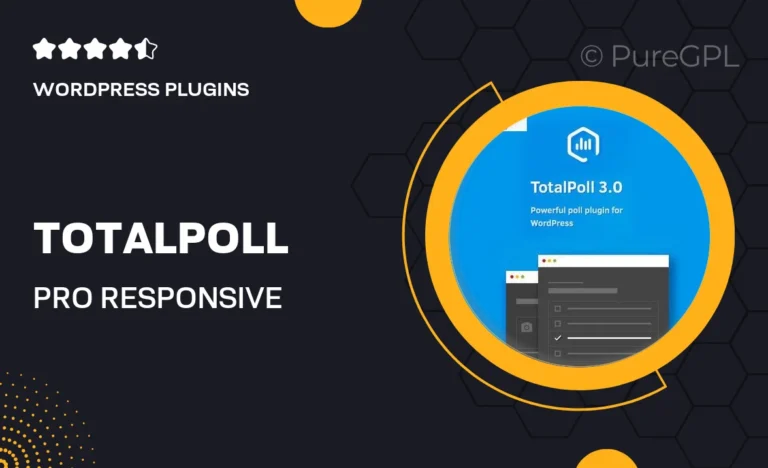 totalpoll pro responsive wordpress poll plugin