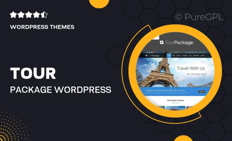 tour package wordpress travel tour theme