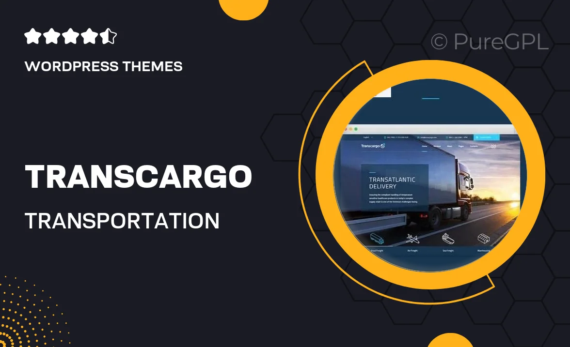 Transcargo – Transportation WordPress Theme for Logistics