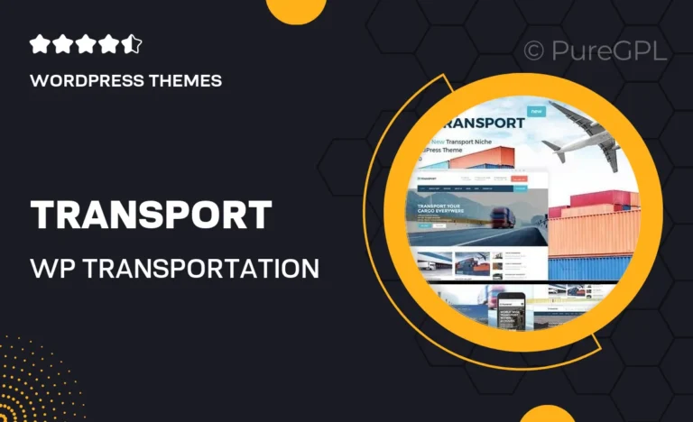 transport wp transportation logistic theme