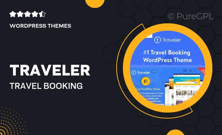 traveler travel booking wordpress theme
