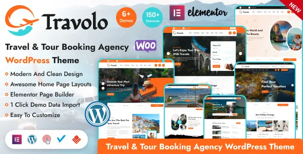 Travolo – Travel Agency & Tour Booking WordPress Theme