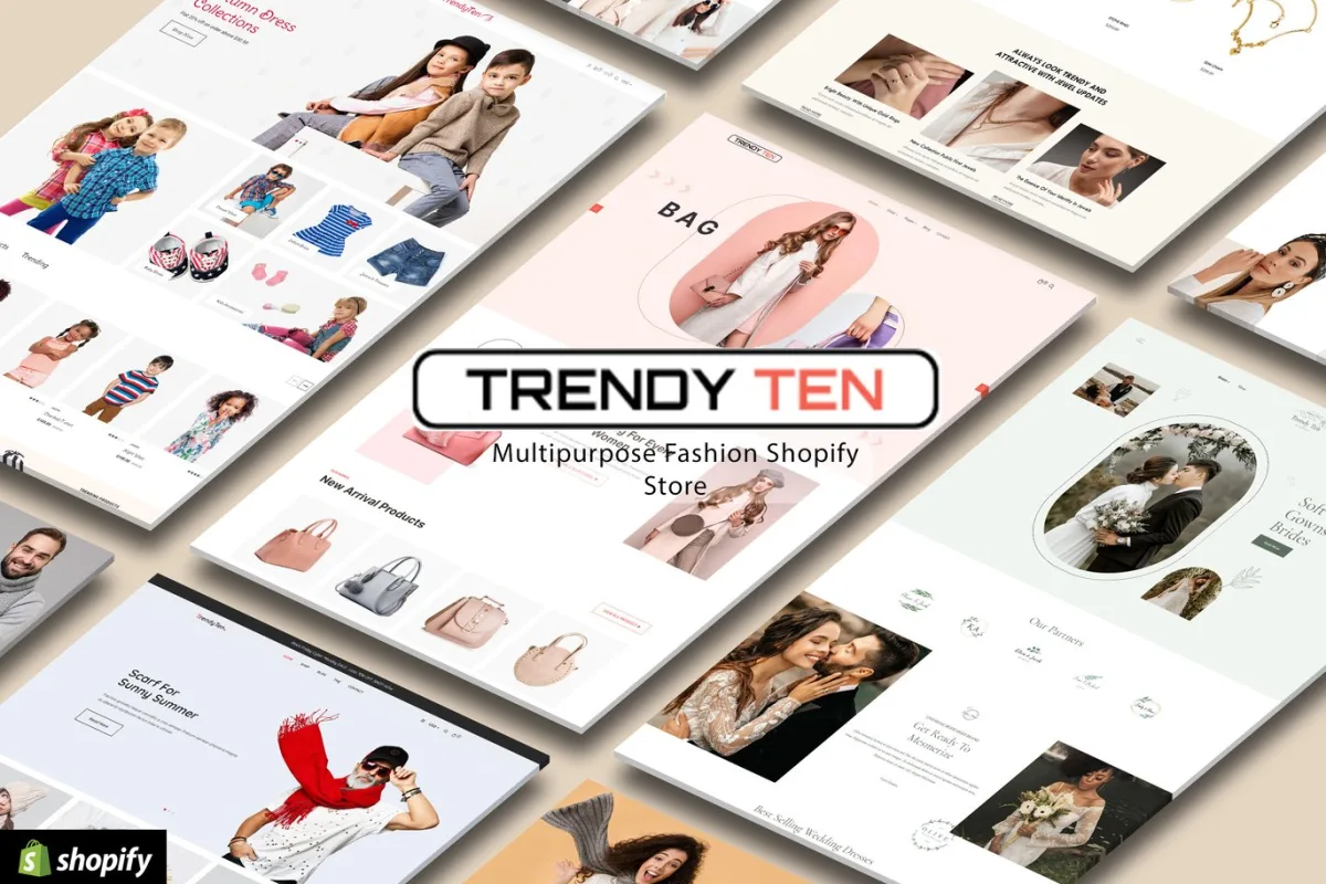 Trendy Ten – Multipurpose Shopify 2.0 Store Design