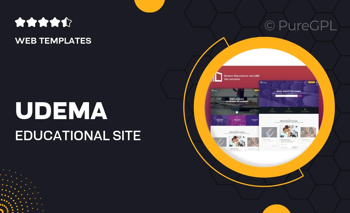 Udema – Educational Site Template