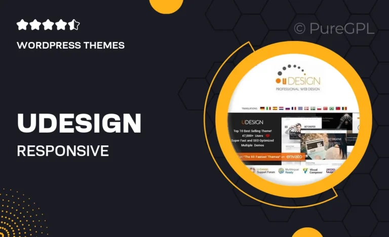 udesign responsive wordpress theme