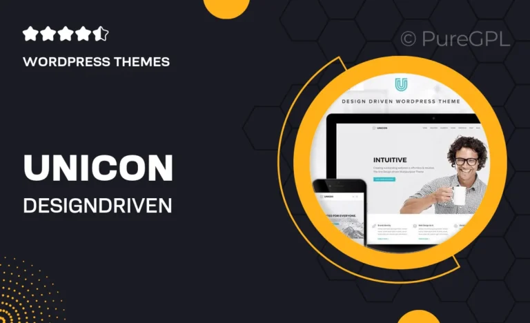 unicon design driven multipurpose theme