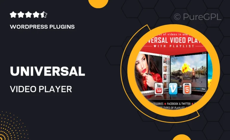universal video player youtube vimeo self hosted