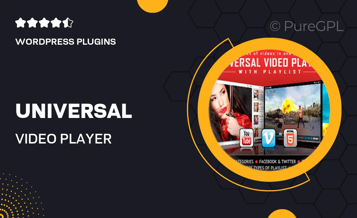 Universal Video Player – YouTube/Vimeo/Self-Hosted