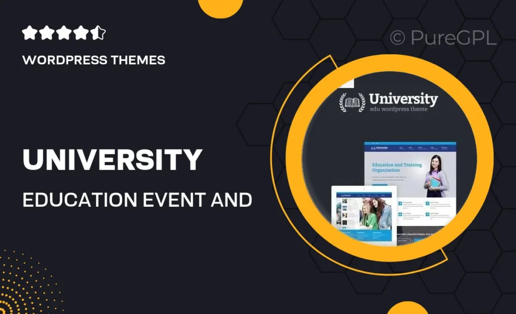 University – Education & Event and Course Theme 55 University – Education & Event and Course Theme