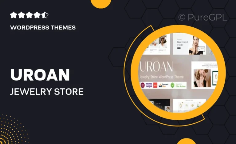 uroan jewelry store wordpress theme
