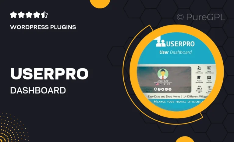 userpro dashboard