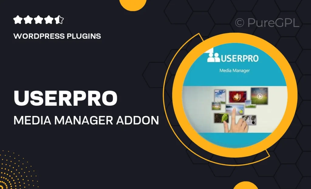 UserPro | Media Manager Add-on feature image