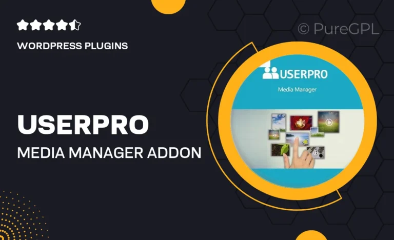 userpro media manager add on