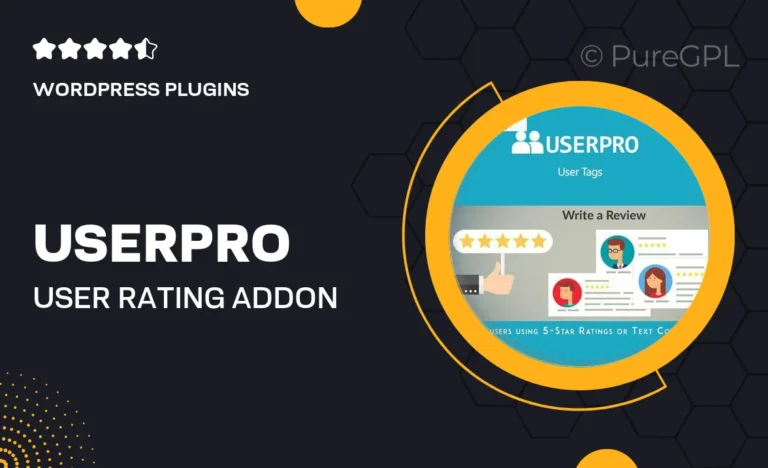 userpro user rating add on