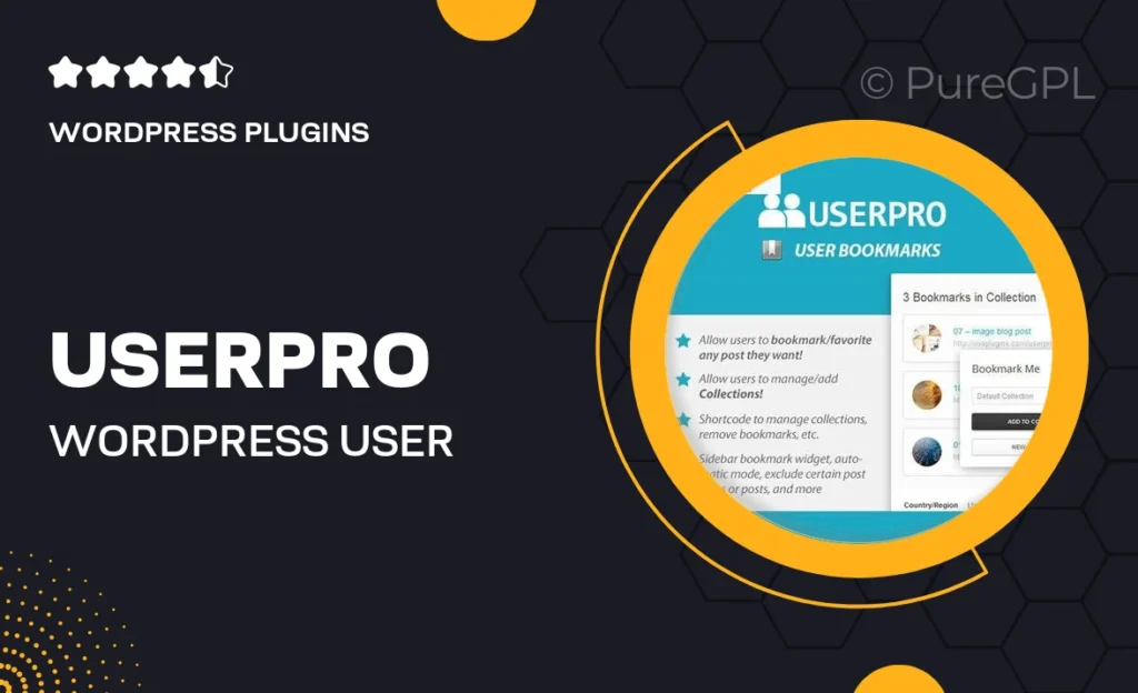 UserPro | WordPress User Bookmarks Add-on feature image
