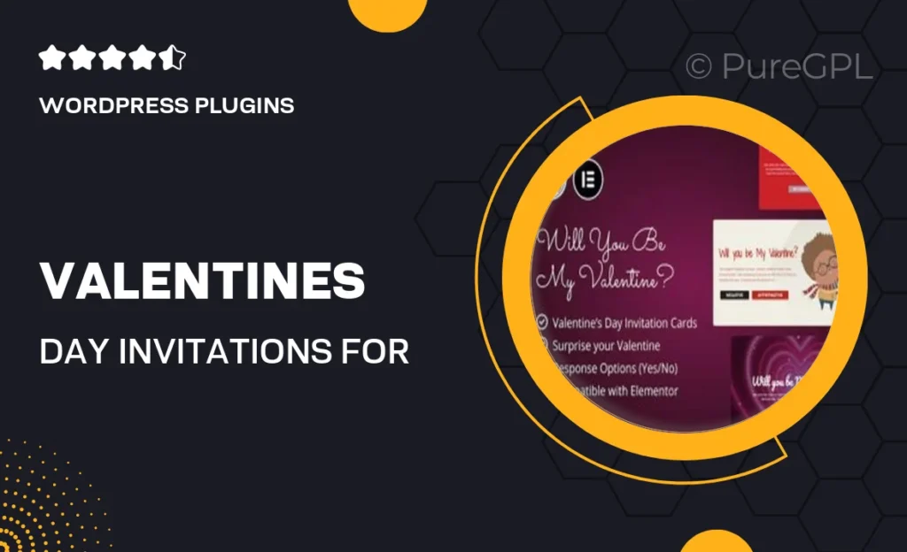 Valentine’s Day Invitations for Elementor