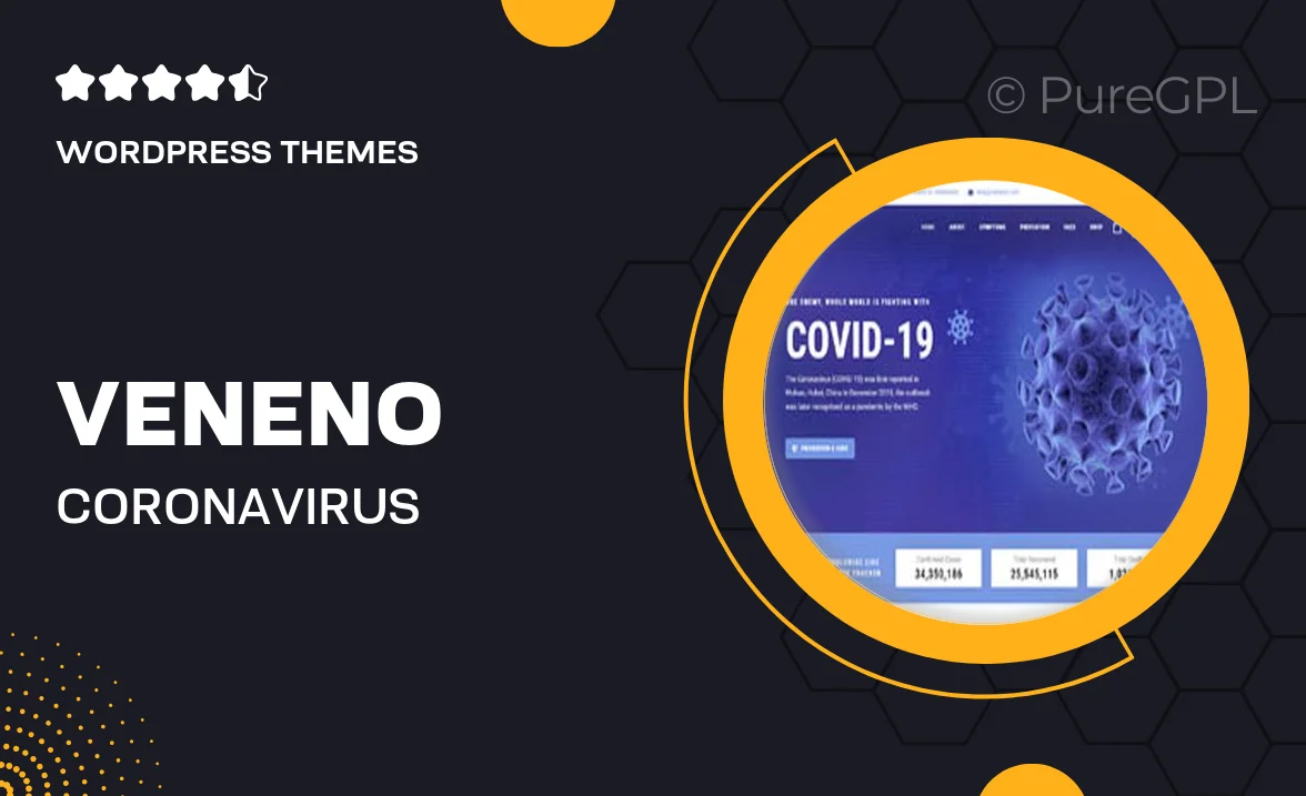 Veneno – Coronavirus Information WordPress Theme