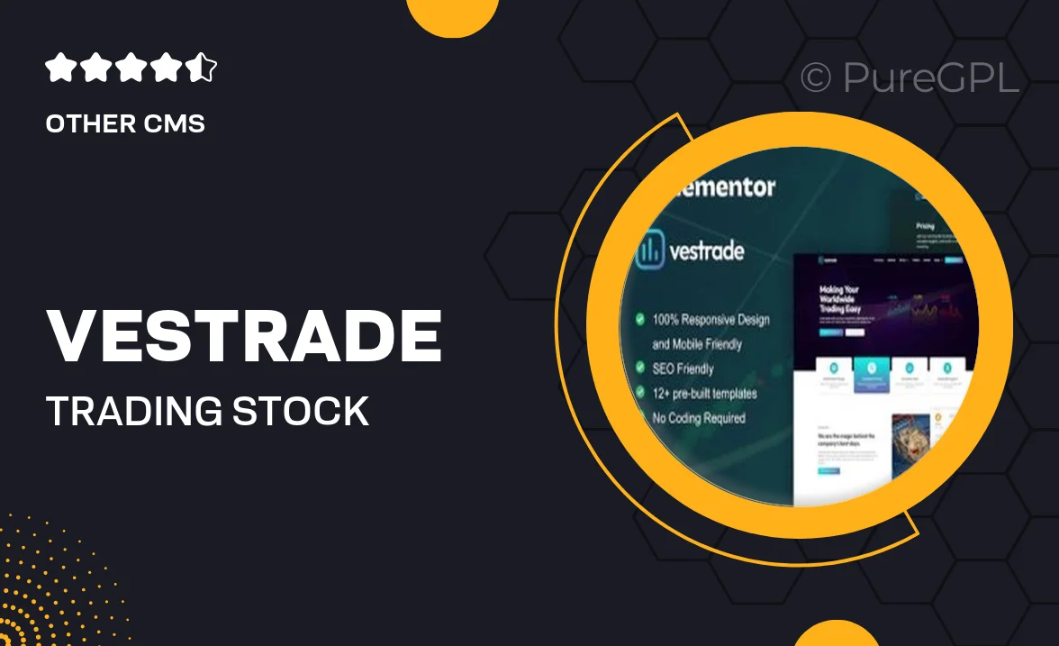 Vestrade – Trading & Stock Market Elementor Template Kit