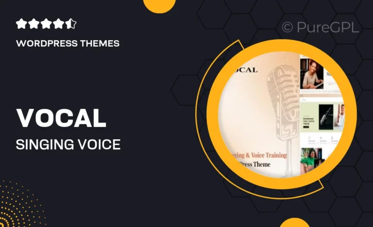 vocal singing voice artist wordpress theme