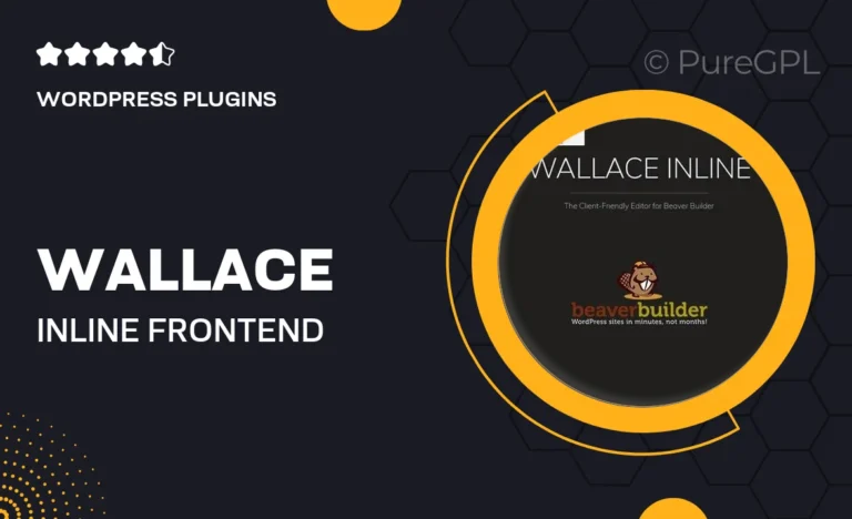 wallace inline front end content editor for beaver builder