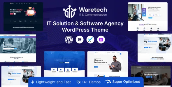 waretech it solutions technology wordpress theme 1