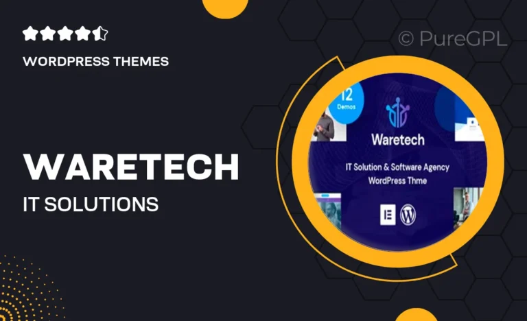 waretech it solutions technology wordpress theme