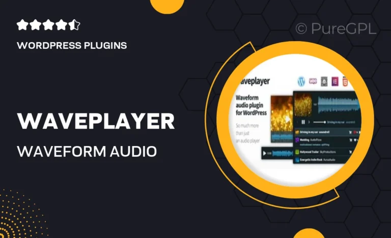 waveplayer waveform audio player for wordpress and woocommerce