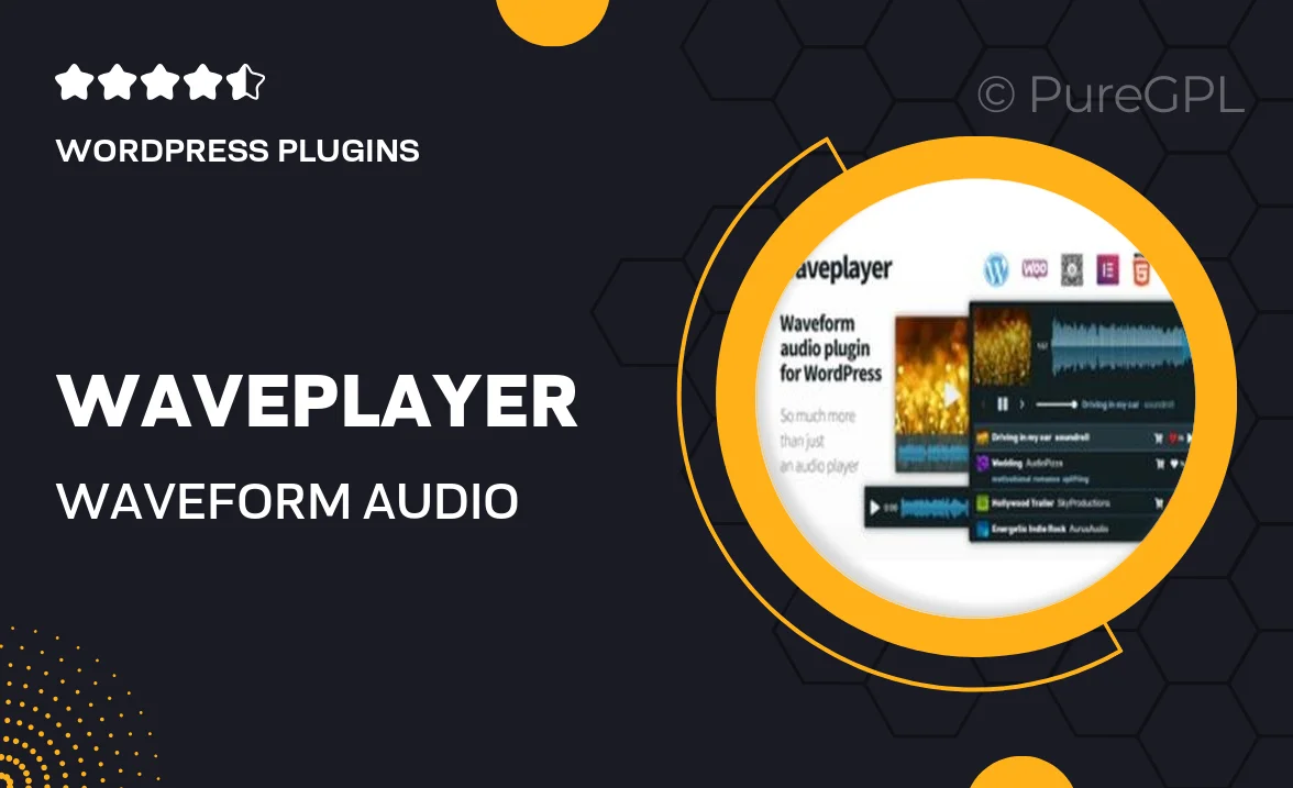 WavePlayer – Waveform Audio Player for WordPress and WooCommerce