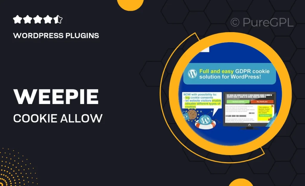 WeePie Cookie Allow feature image