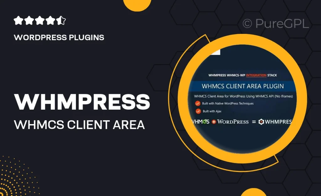 WHMPress – WHMCS Client Area for WordPress feature image