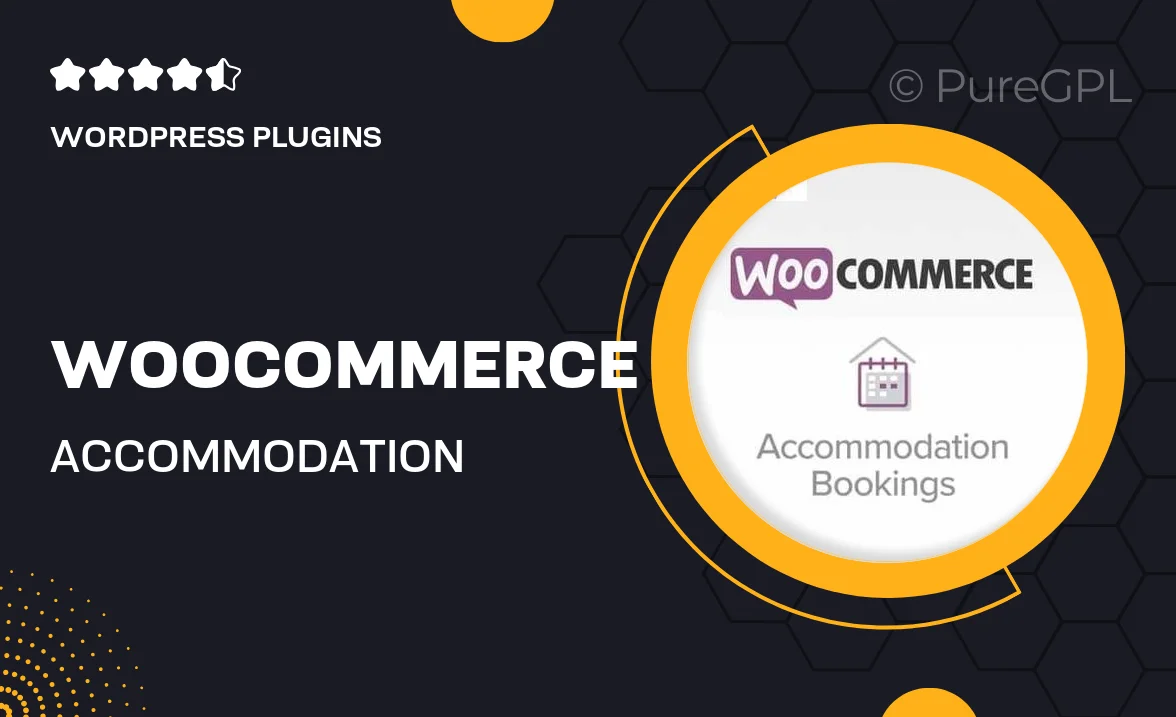 WooCommerce Accommodation Bookings