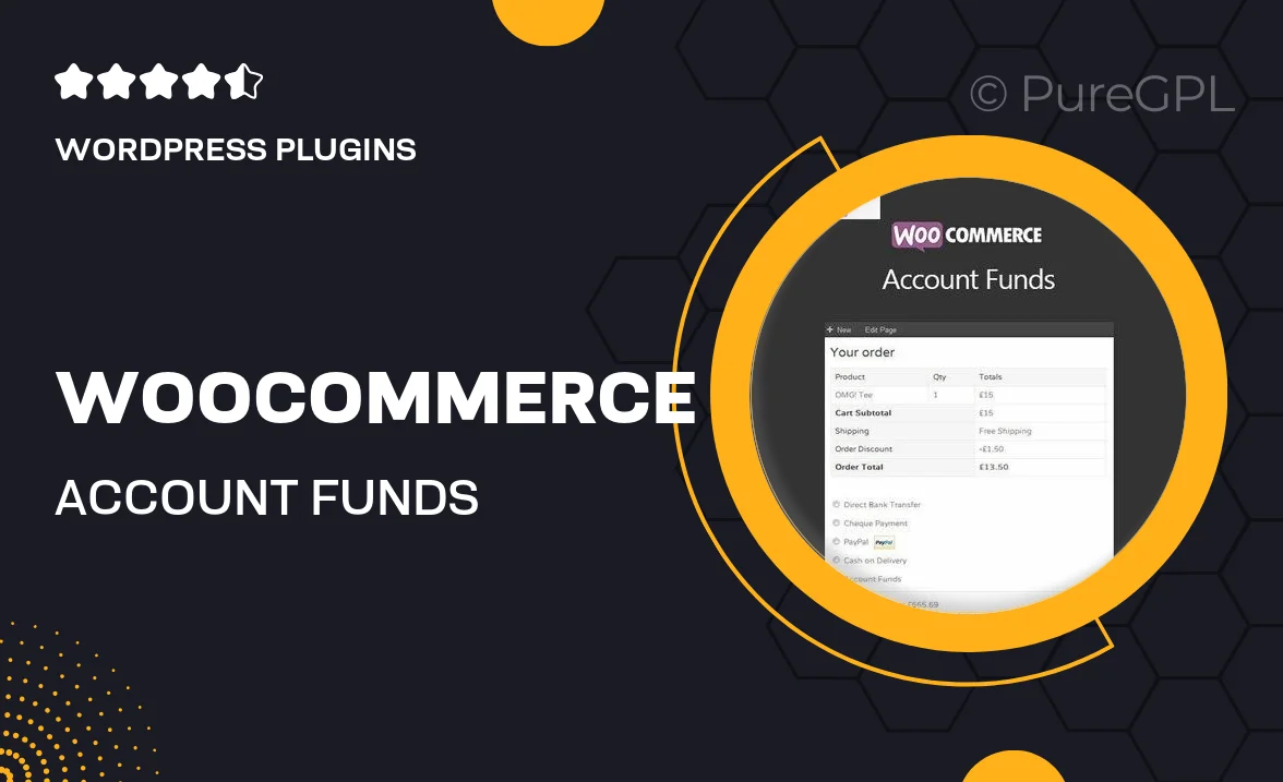 WooCommerce Account Funds