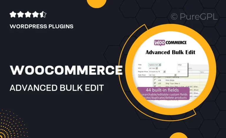 woocommerce advanced bulk edit
