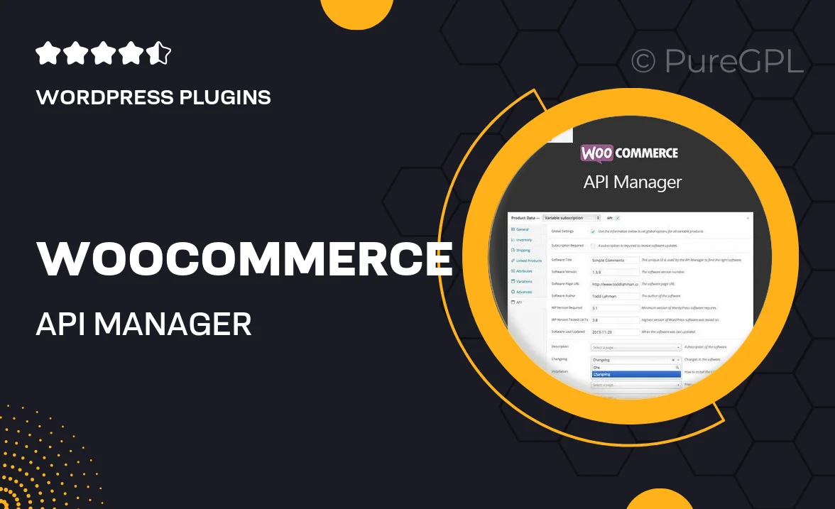 WooCommerce API Manager