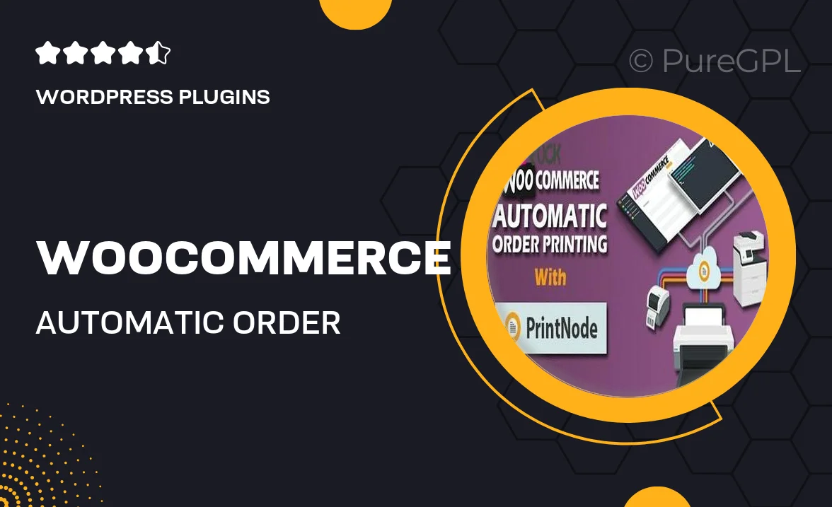 Woocommerce Automatic Order Printing