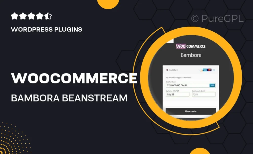 WooCommerce Bambora (Beanstream) 60 WooCommerce Bambora (Beanstream)