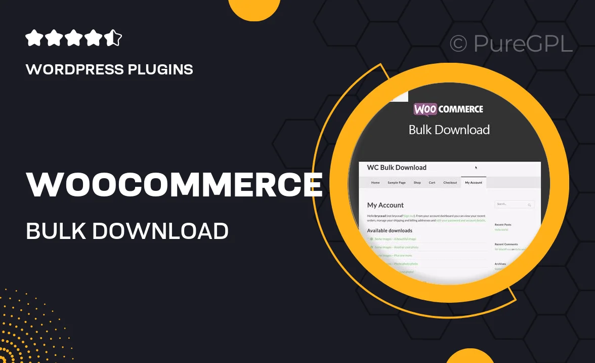 WooCommerce Bulk Download