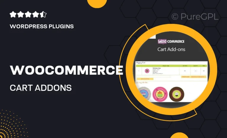 woocommerce cart add ons