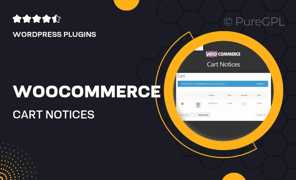 WooCommerce Cart Notices 58 WooCommerce Cart Notices