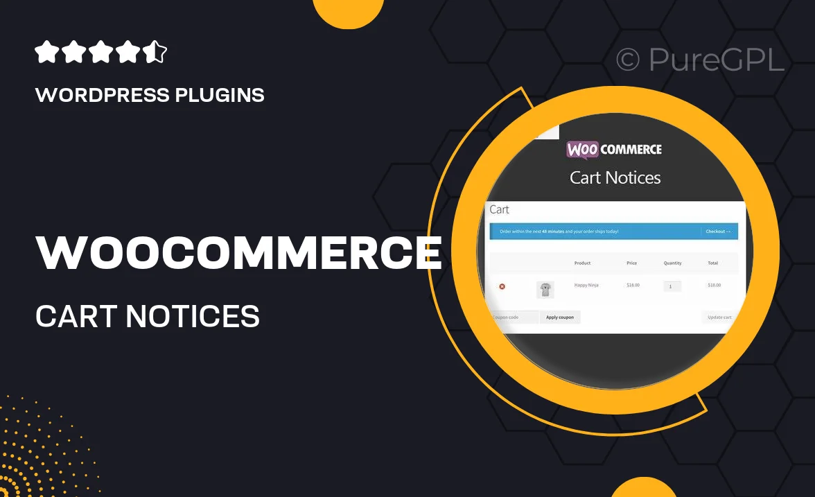 WooCommerce Cart Notices