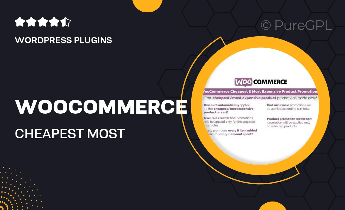 WooCommerce Cheapest & Most Expensive Product Promotions!